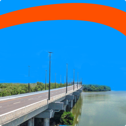 Con Ruta Costera en Colombia conectamos la Costa Caribe y beneficiamos alrededor de tres millones de personas usuarias en los departamentos de Bolívar y Atlántico.